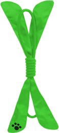 Extreme Bow' Squeak Pet Rope Toy (Color: Green)