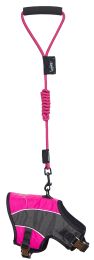 Touchdog Reflective-Max 2-in-1 Premium Performance Adjustable Dog Harness and Leash (Color: Pink, size: Extra Small)