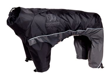 Touchdog Quantum-Ice Full-Bodied Adjustable and 3M Reflective Dog Jacket w/ Blackshark Technology (Color: Black, size: Extra Small)