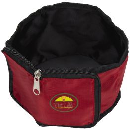 Wallet Travel Pet Bowl (Color: Red)