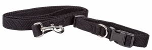 Pet Life  'Aero Mesh' 2-In-1 Dual Sided Comfortable And Breathable Adjustable Mesh Dog Leash-Collar