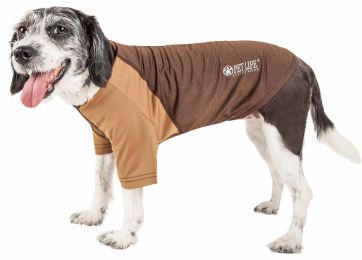 Pet Life  Active 'Hybreed' 4-Way Stretch Two-Toned Performance Dog T-Shirt (Color: Teal, size: Extra Small)